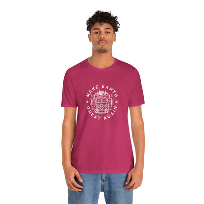 Make Earth Great Again. Relaxed mind. Unisex Jersey Short Sleeve Tee