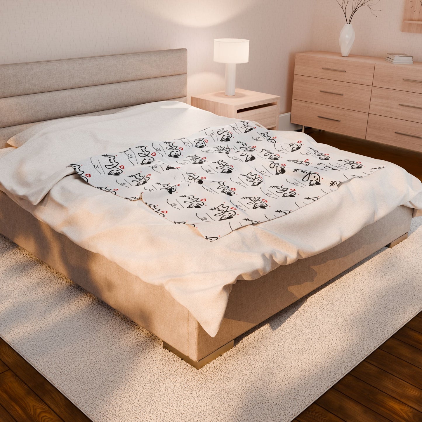 Puppy Love. Plush Blanket