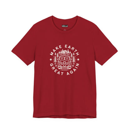 Make Earth Great Again. Relaxed mind. Unisex Jersey Short Sleeve Tee