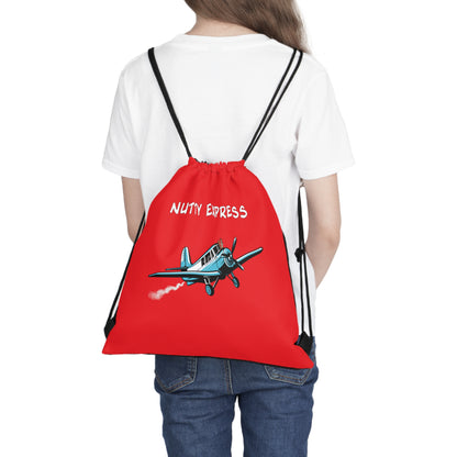 Nutty's Express Delivery. Always On Time. Outdoor Drawstring Bag