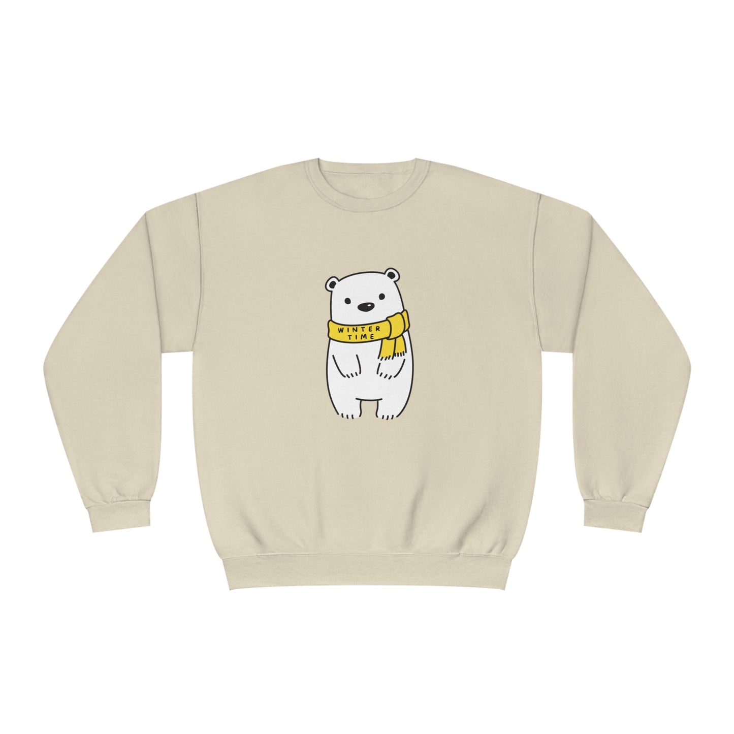 Winter Time BK Bear. Unisex NuBlend® Crewneck Sweatshirt