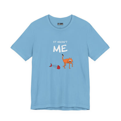 Leo The Cat Didn't Do It. Unisex Jersey Short Sleeve Tee