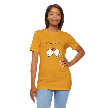Love Birds Boyfriend T Graphic. Unisex Jersey Short Sleeve Tee