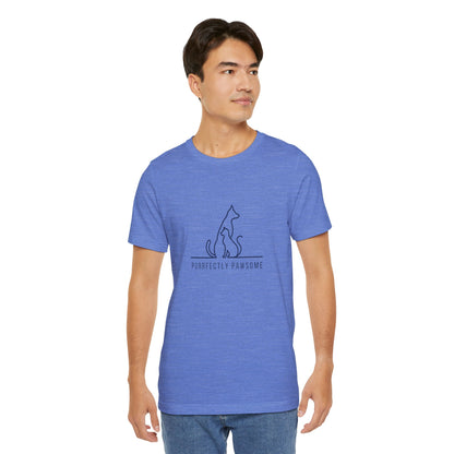 Purrfectly Pawsome. Unisex Jersey Short Sleeve Tee