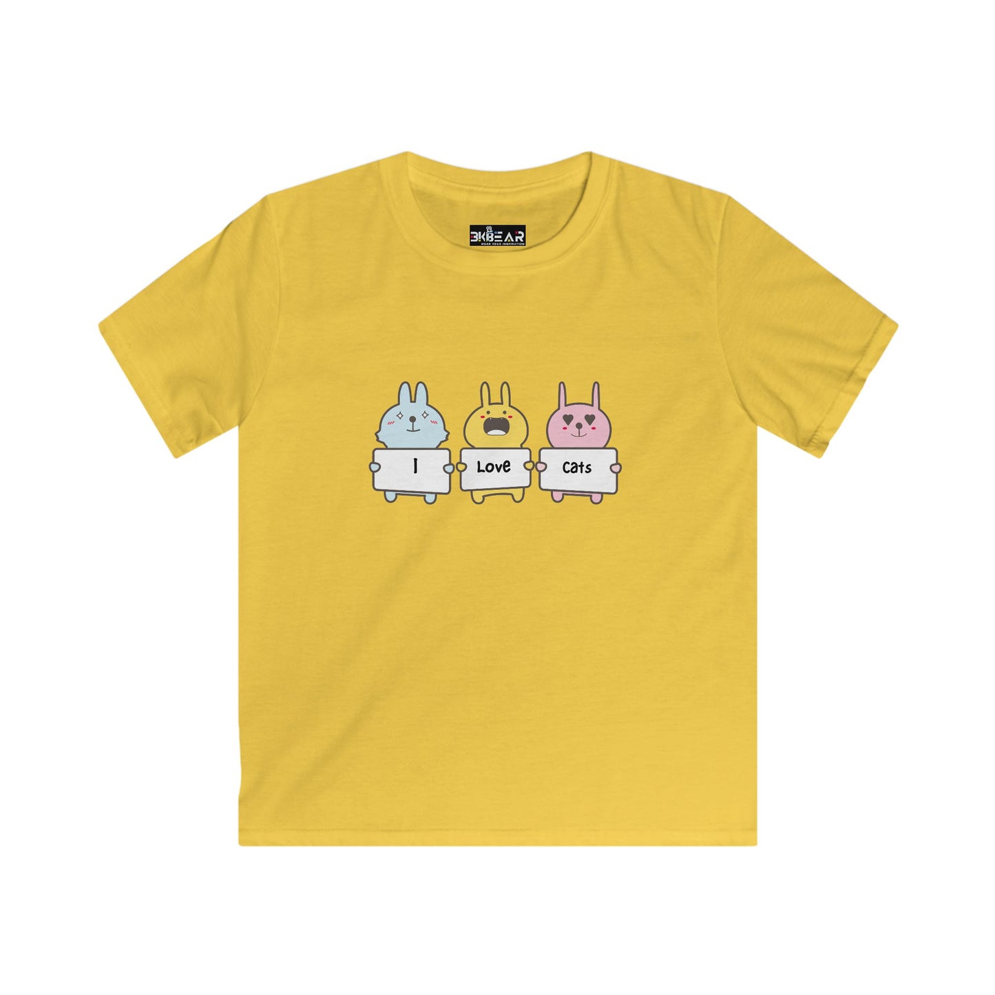 I Love Cats. Kids Softstyle Tee