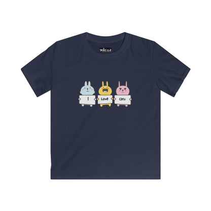 I Love Cats. Kids Softstyle Tee