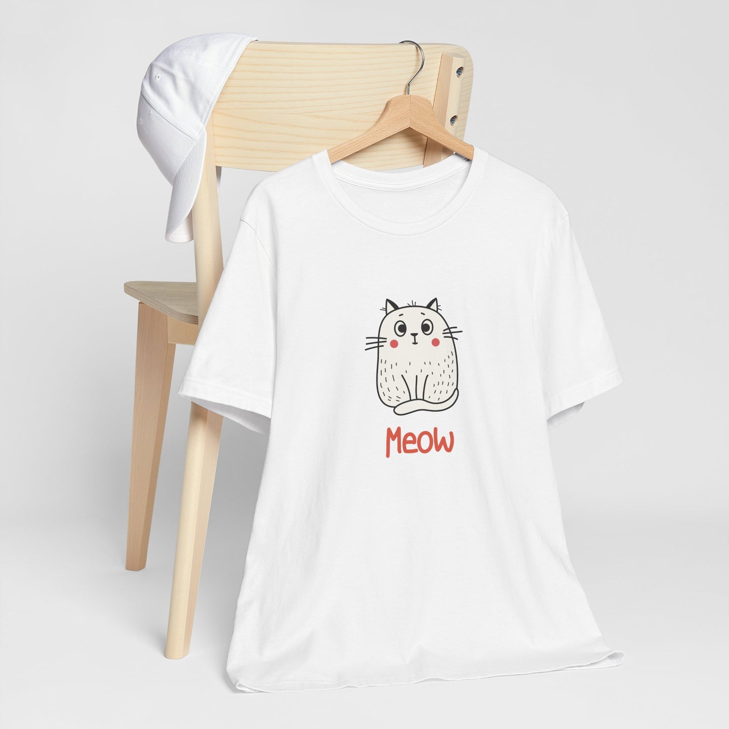 Loki The Cat. Meow. Unisex Jersey Short Sleeve Tee