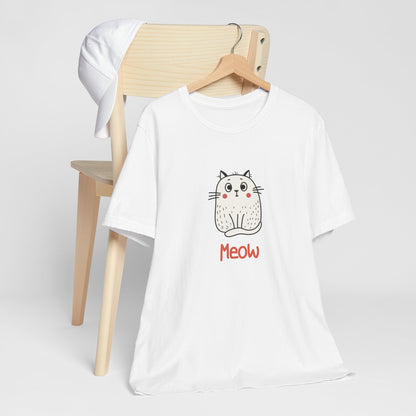 Loki The Cat. Meow. Unisex Jersey Short Sleeve Tee