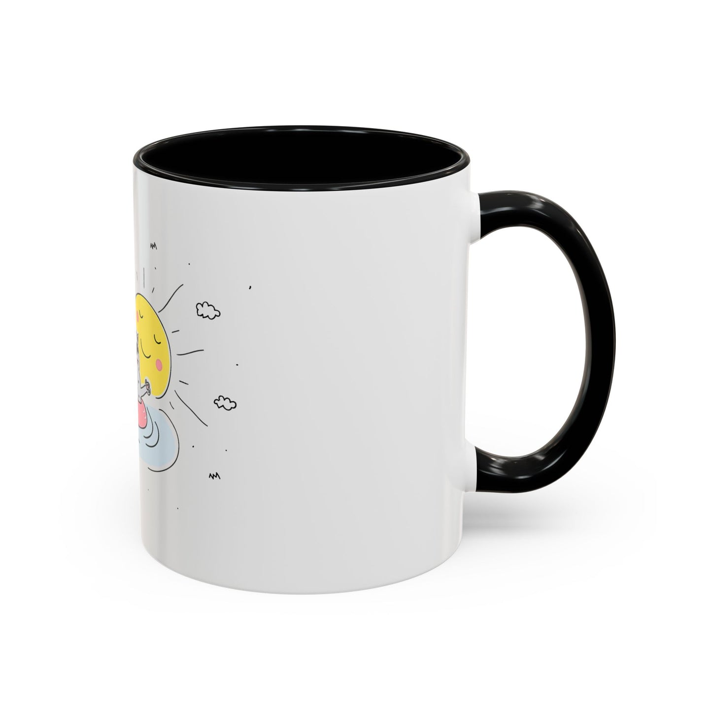 Jingles The Summertime Cat. Accent Coffee Mug, 11oz
