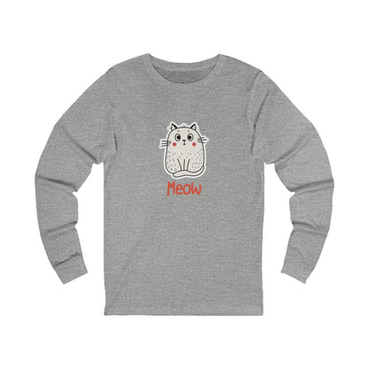 Loki The Cat. Meow.  Unisex Jersey Long Sleeve Tee.