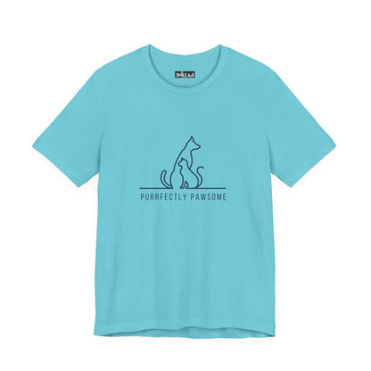 Purrfectly Pawsome. Unisex Jersey Short Sleeve Tee
