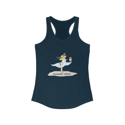 Regal Seagull Summer Vibes. Women's Ideal Racerback Tank