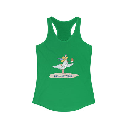 Regal Seagull Summer Vibes. Women's Ideal Racerback Tank