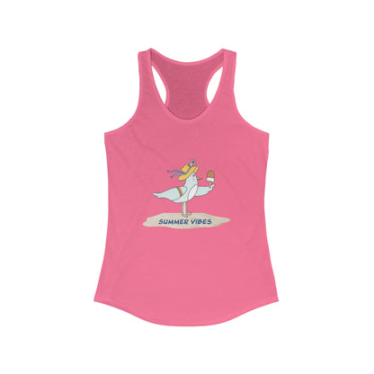 Regal Seagull Summer Vibes. Women's Ideal Racerback Tank