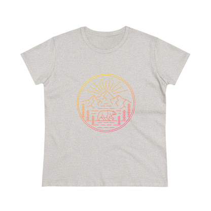 Explore Outdoors. Women's Midweight Cotton Tee