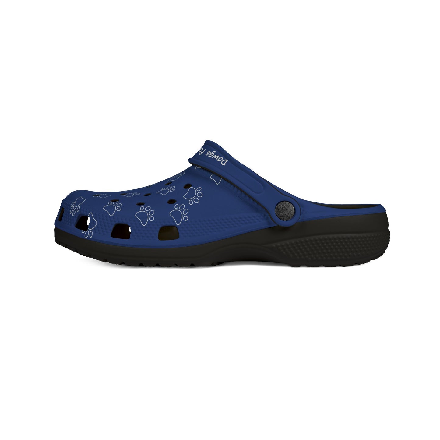 Blue Paw Print Clogs For Men - Dawgs For A Cause