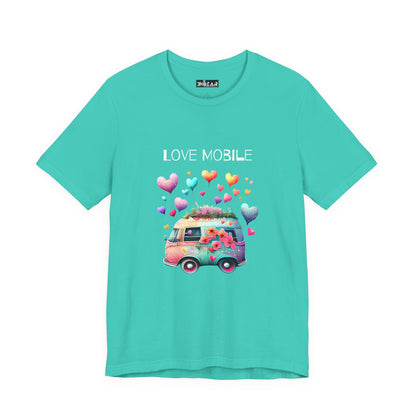 Love Mobile.  Unisex Short Sleeve Tee