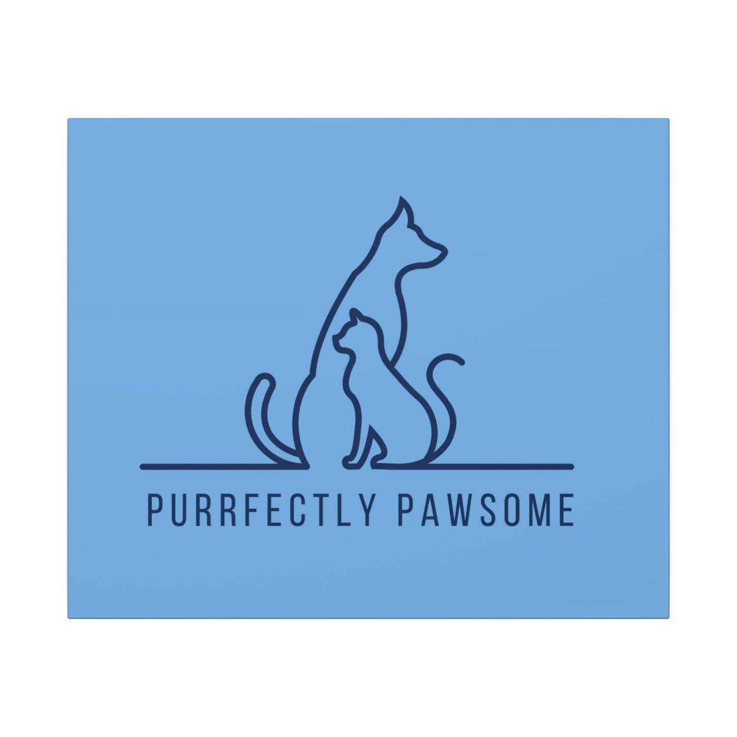 Purrfectly Pawsome. Canvas Gallery Wraps