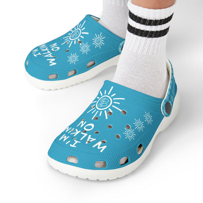 I'm Walking On Sunshine Rubber Clogs for Girls