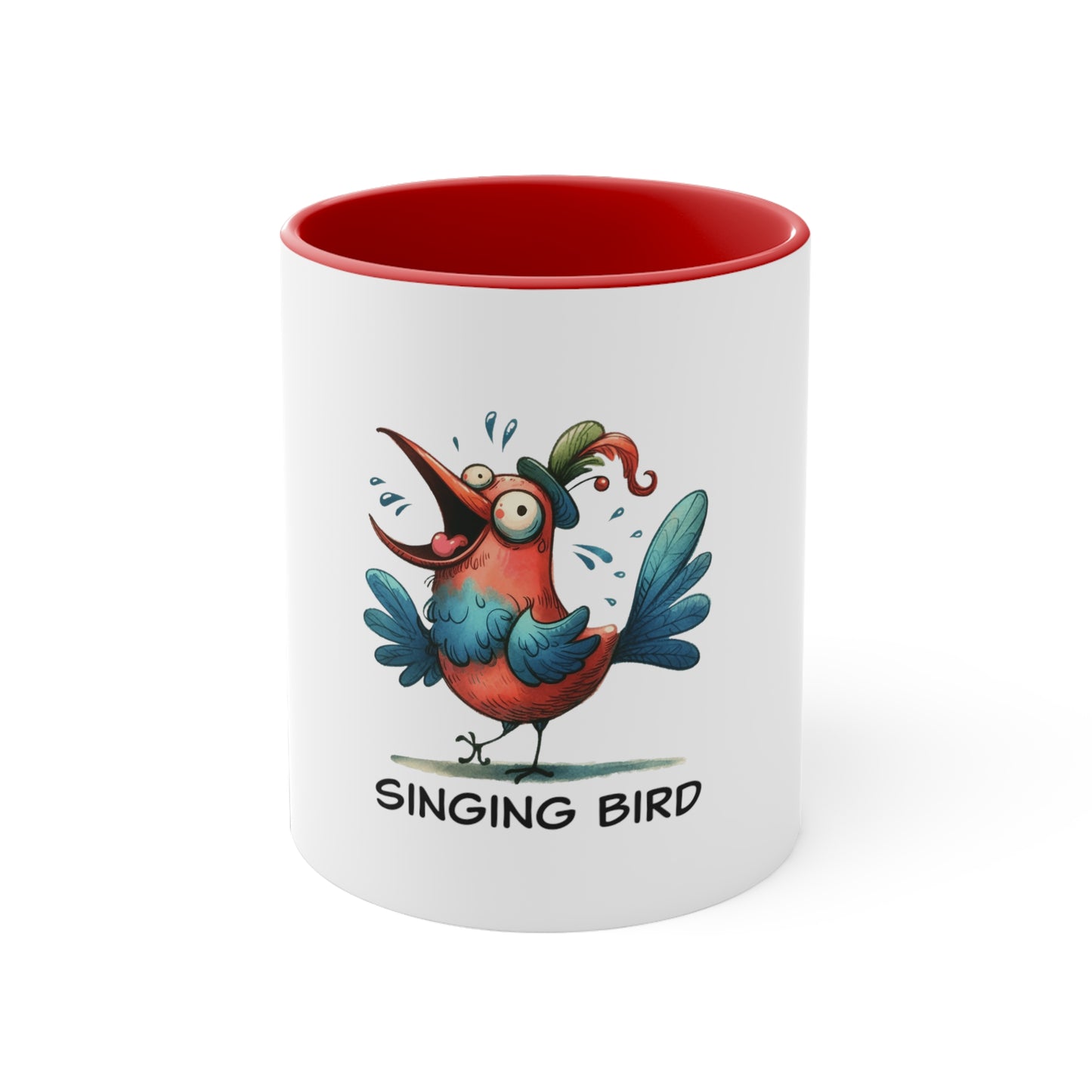 Singing Bird.  Accent Coffee Mug, 11oz