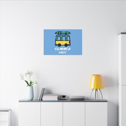 Summer Vibes Canoe on Van. Canvas Gallery Wraps