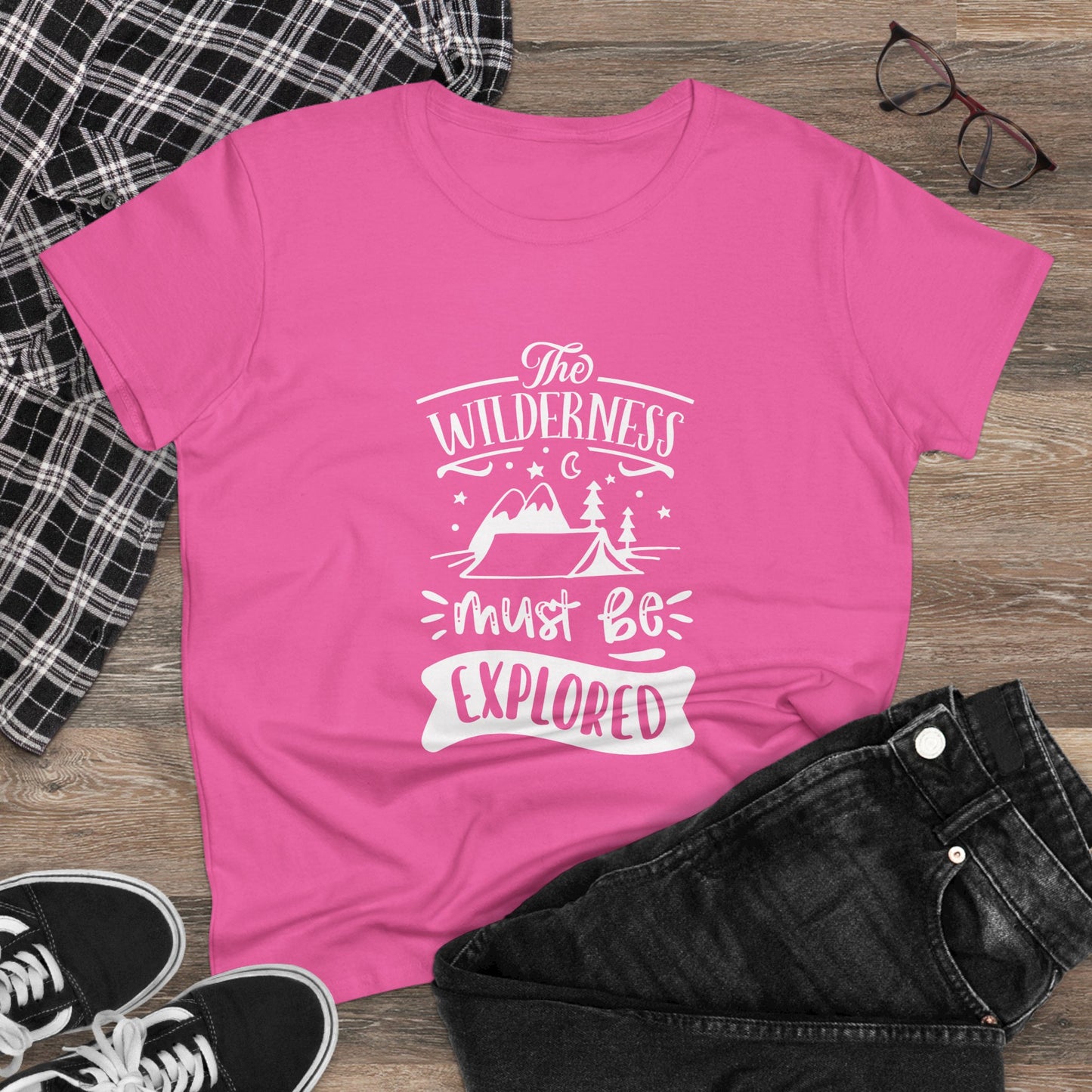 The Wilderness Must Be Explored Tee – Women’s Vintage National Park Midweight T-Shirt