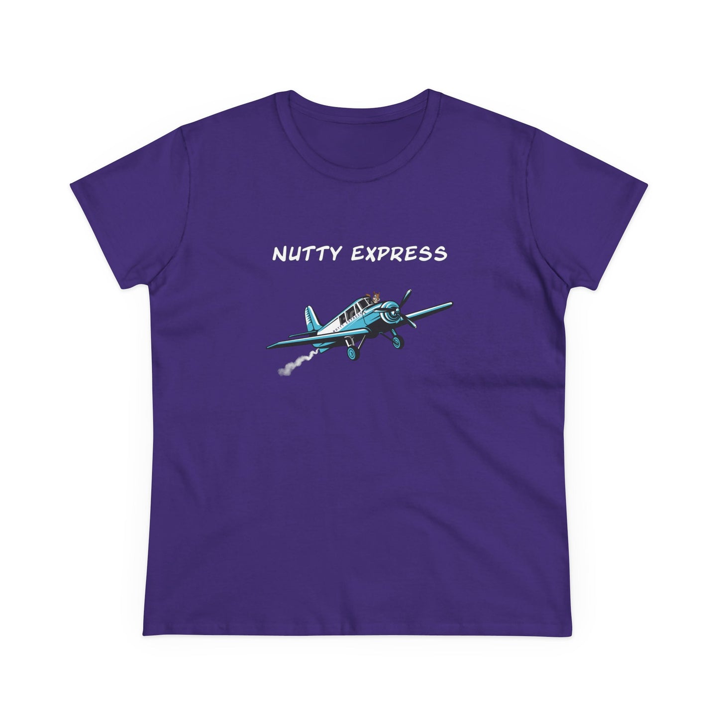 Nutty's Express Delivery. Always On-Time.. Women's Midweight Cotton Tee