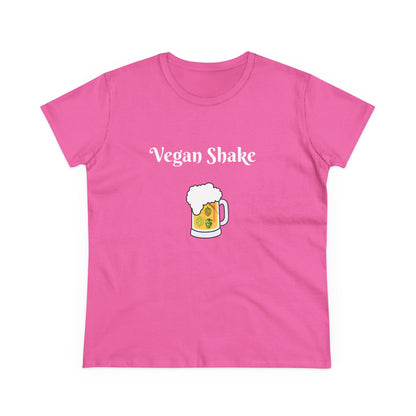 Vegan Shake.  Women's Midweight Cotton Tee