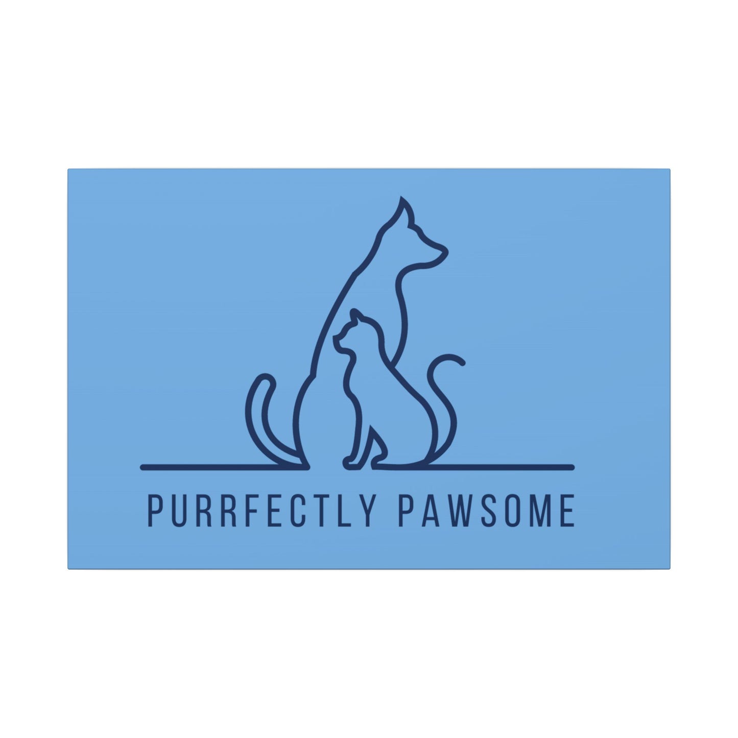 Purrfectly Pawsome. Canvas Gallery Wraps