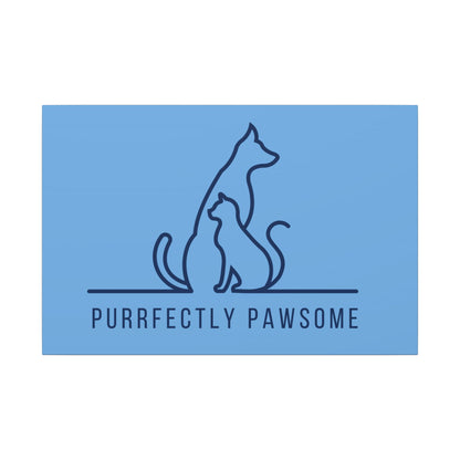 Purrfectly Pawsome. Canvas Gallery Wraps