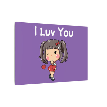 I Luv You. Canvas Gallery Wraps
