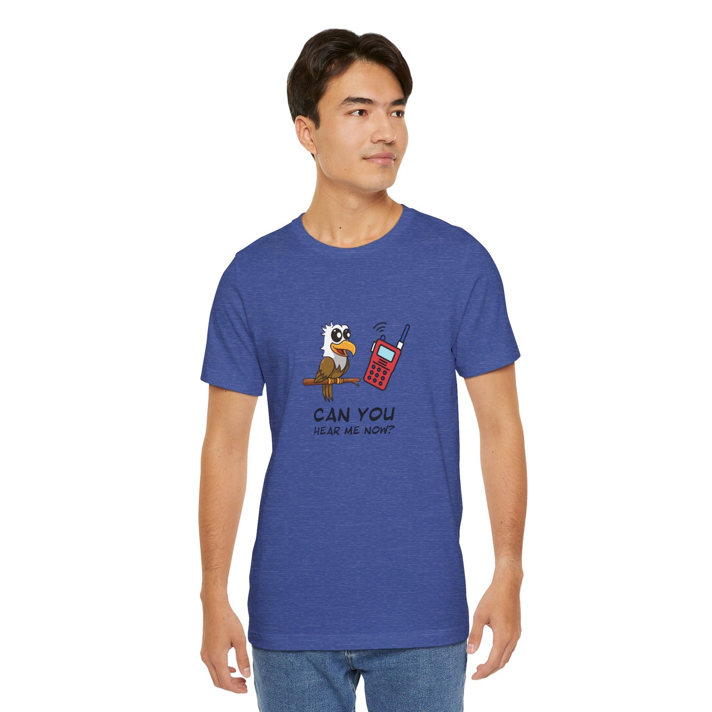 Burrowing Owl. Can You Hear Me Now? Unisex Jersey Short Sleeve Tee