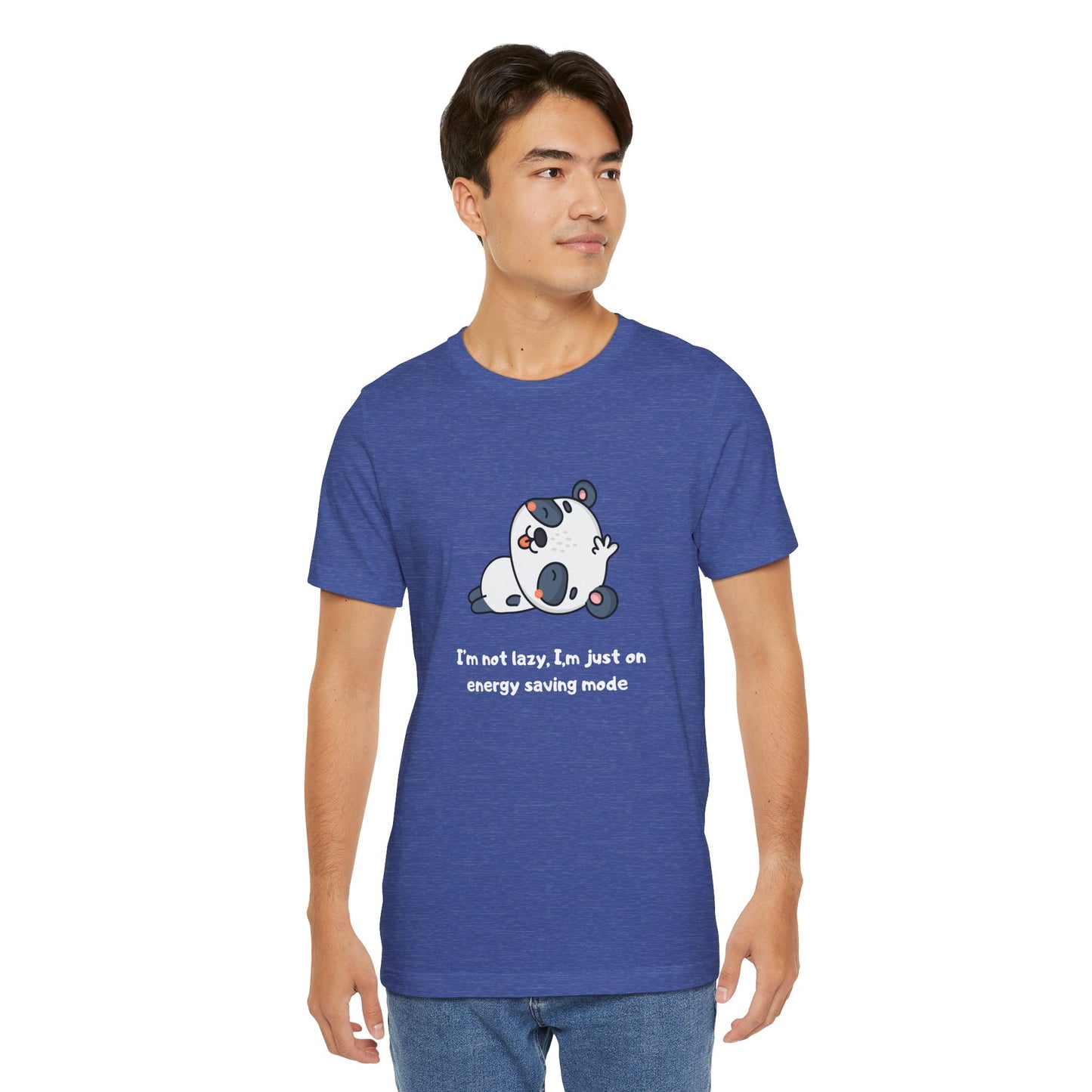 I'm Not Sleeping I'm on Energy Saving Mode. Unisex Jersey Short Sleeve Tee