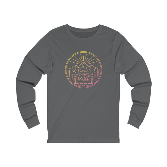 Explore The Outdoors. Unisex Jersey Long Sleeve Tee