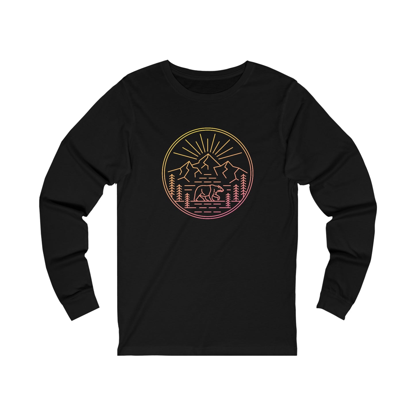 Explore The Outdoors. Unisex Jersey Long Sleeve Tee