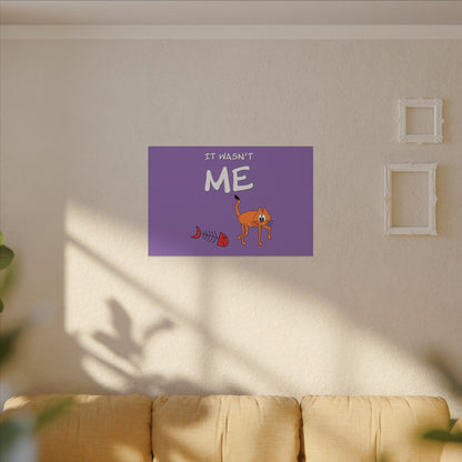 Canvas Print - Funny Cat Leo Saying 'It Wasn't Me'