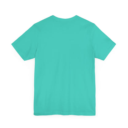 Solid Teal. Unisex Jersey Short Sleeve Tee