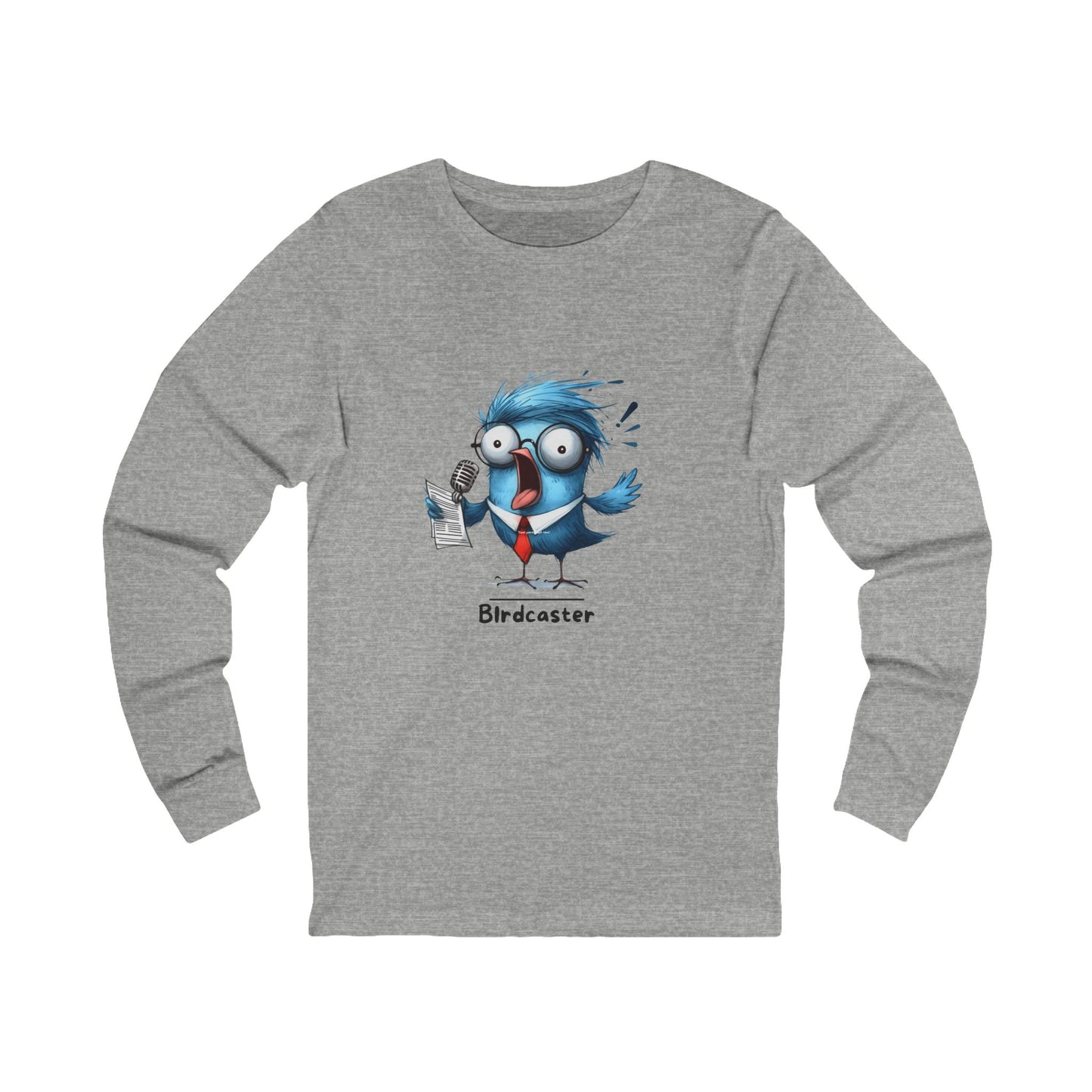 Birdcaster Long Sleeve Tee – Funny Bird Shirt with Forecast Vibes