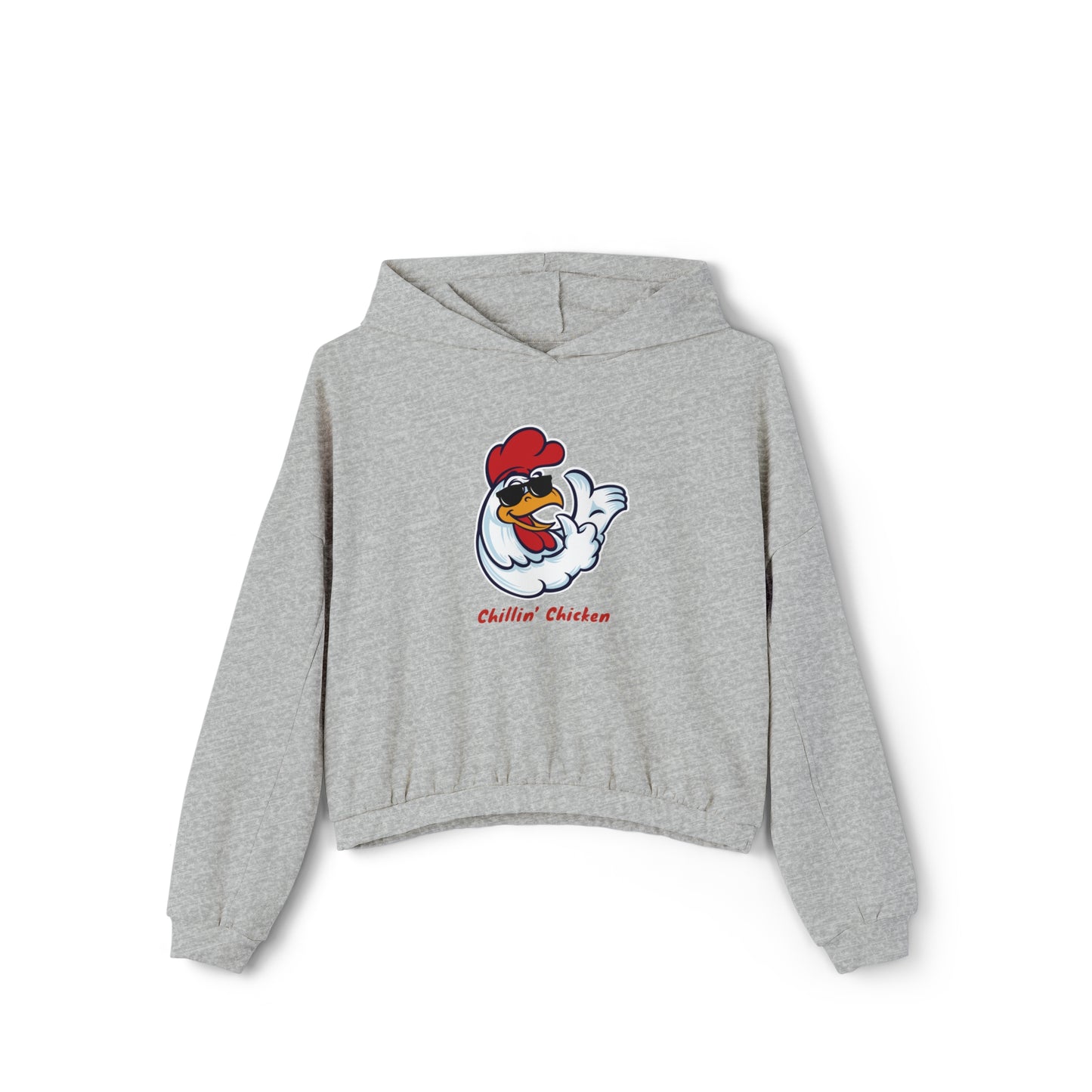 Chillin Chicken. Women's Cinched Bottom Hoodie