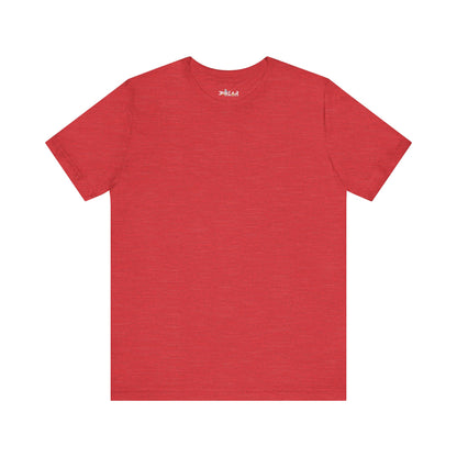 Solid Red. Unisex Jersey Short Sleeve Tee