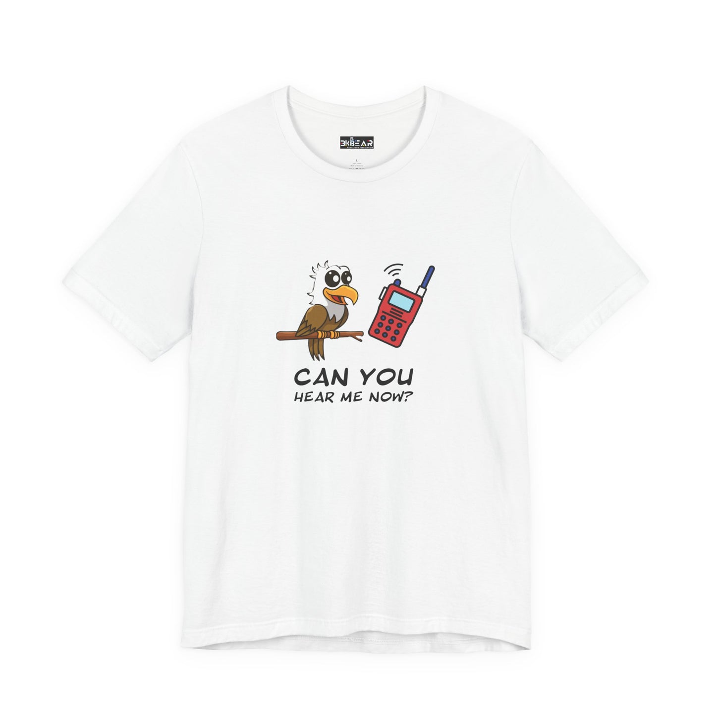Burrowing Owl. Can You Hear Me Now? Unisex Jersey Short Sleeve Tee