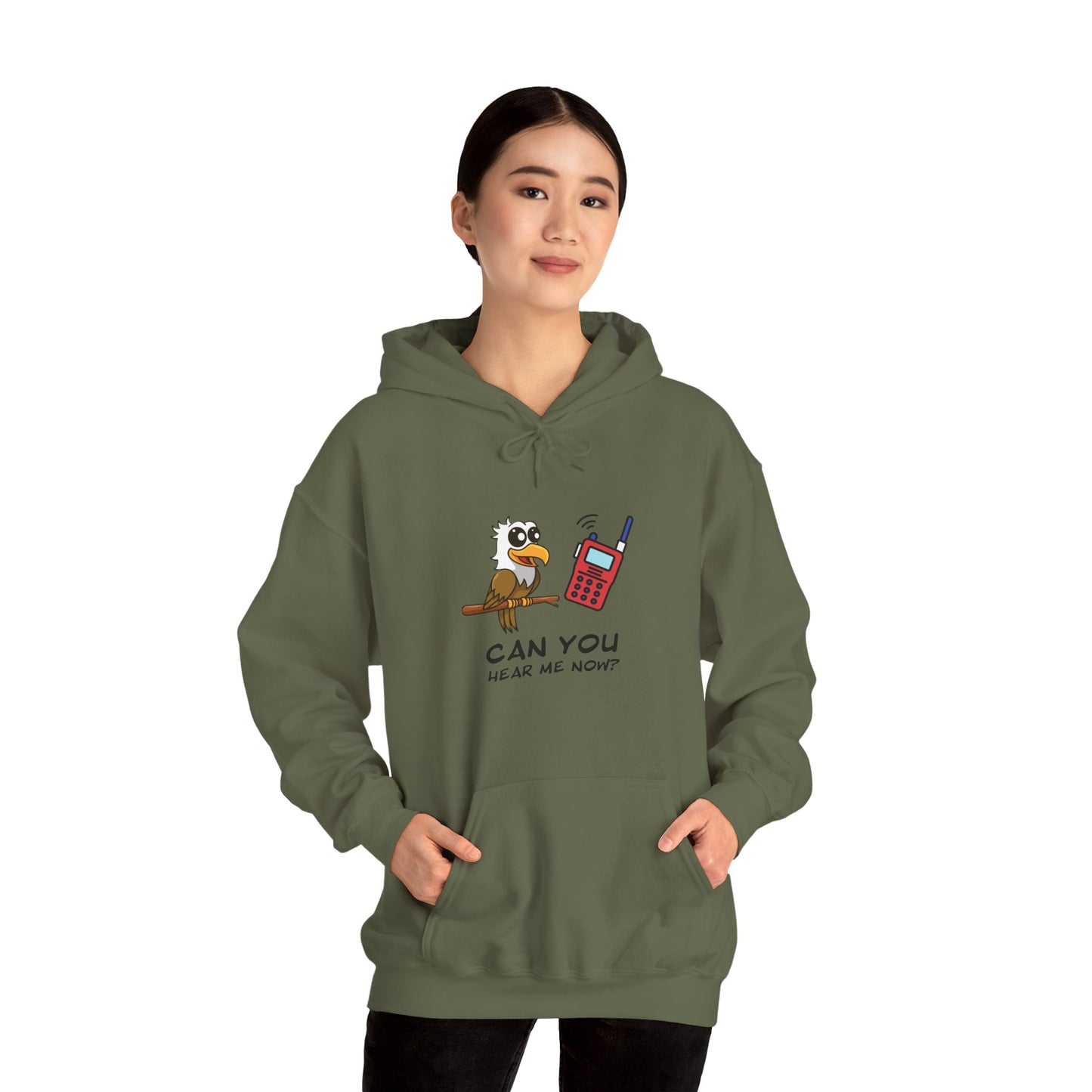 Owl Graphic Sweatshirt – Can You Hear Me Now? Bird on a Mission