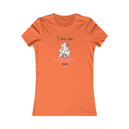 Adorable Animals that Love You Purry Much. Women's Favorite Tee
