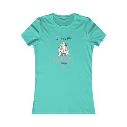 Adorable Animals that Love You Purry Much. Women's Favorite Tee