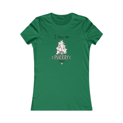 Adorable Animals that Love You Purry Much. Women's Favorite Tee