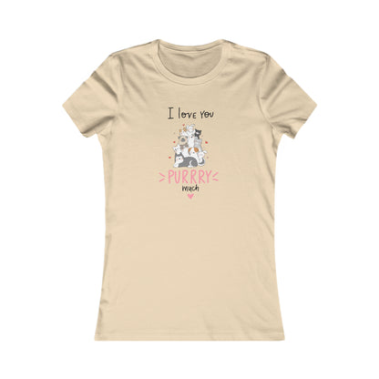 Adorable Animals that Love You Purry Much. Women's Favorite Tee