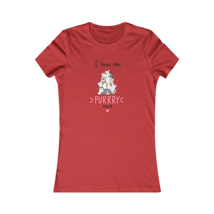 Adorable Animals that Love You Purry Much. Women's Favorite Tee