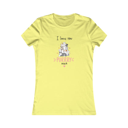 Adorable Animals that Love You Purry Much. Women's Favorite Tee