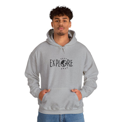 Explore Hoodie – Adventure Graphic Sweatshirt, Unisex Outdoor Hoodie