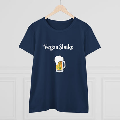 Vegan Shake.  Women's Midweight Cotton Tee